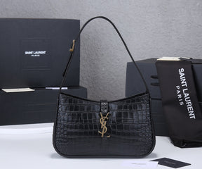 Bolsa de Ombro Croco 5A7 YSL