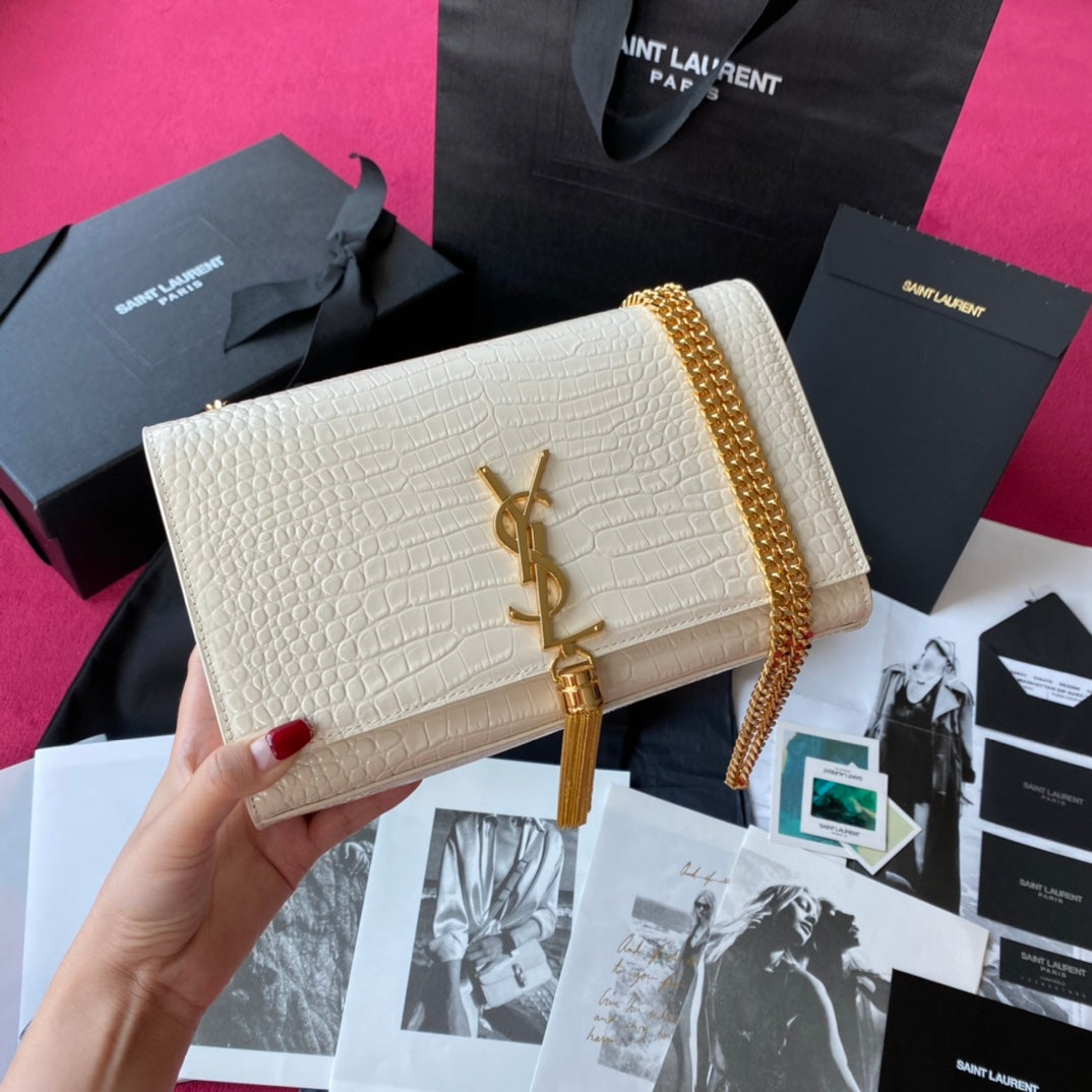 Bolsa Kate Croco YSL