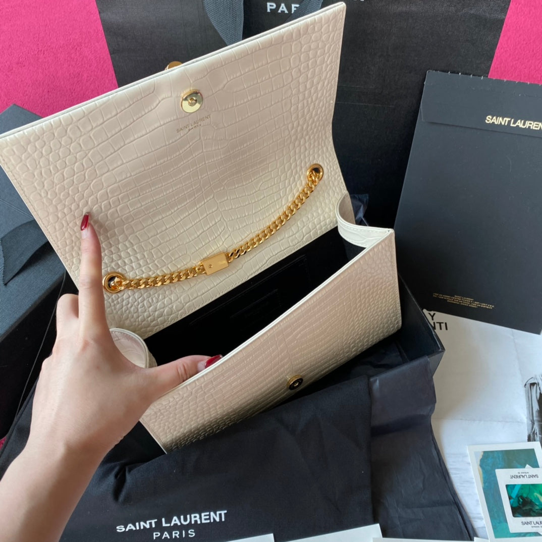 Bolsa Kate Croco YSL